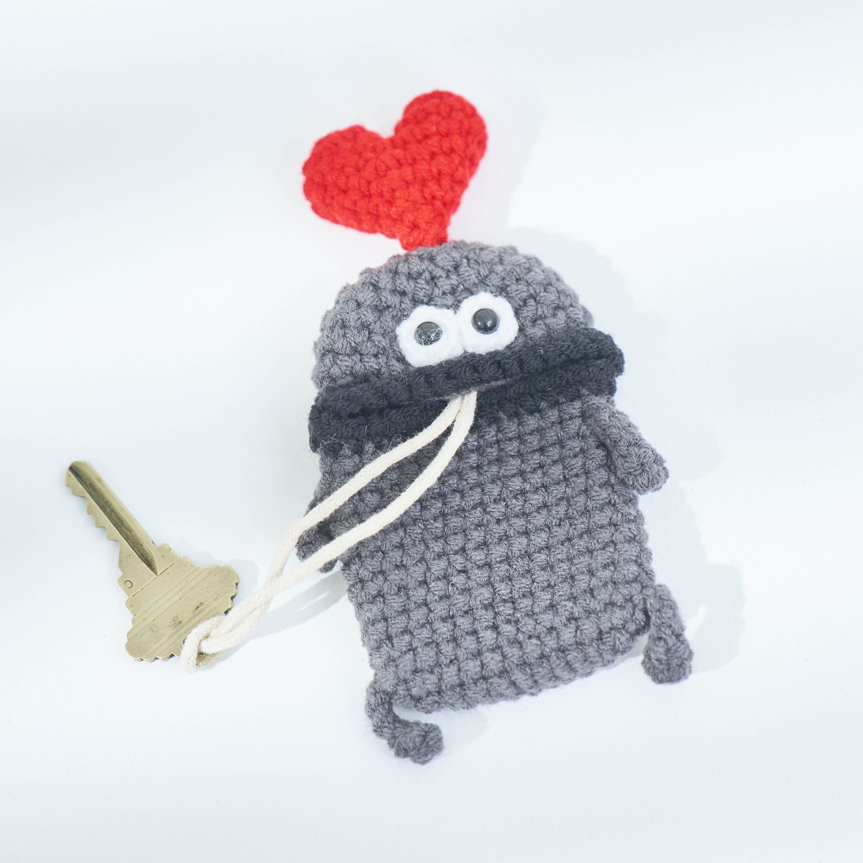 毛糸のマスコット キーケース