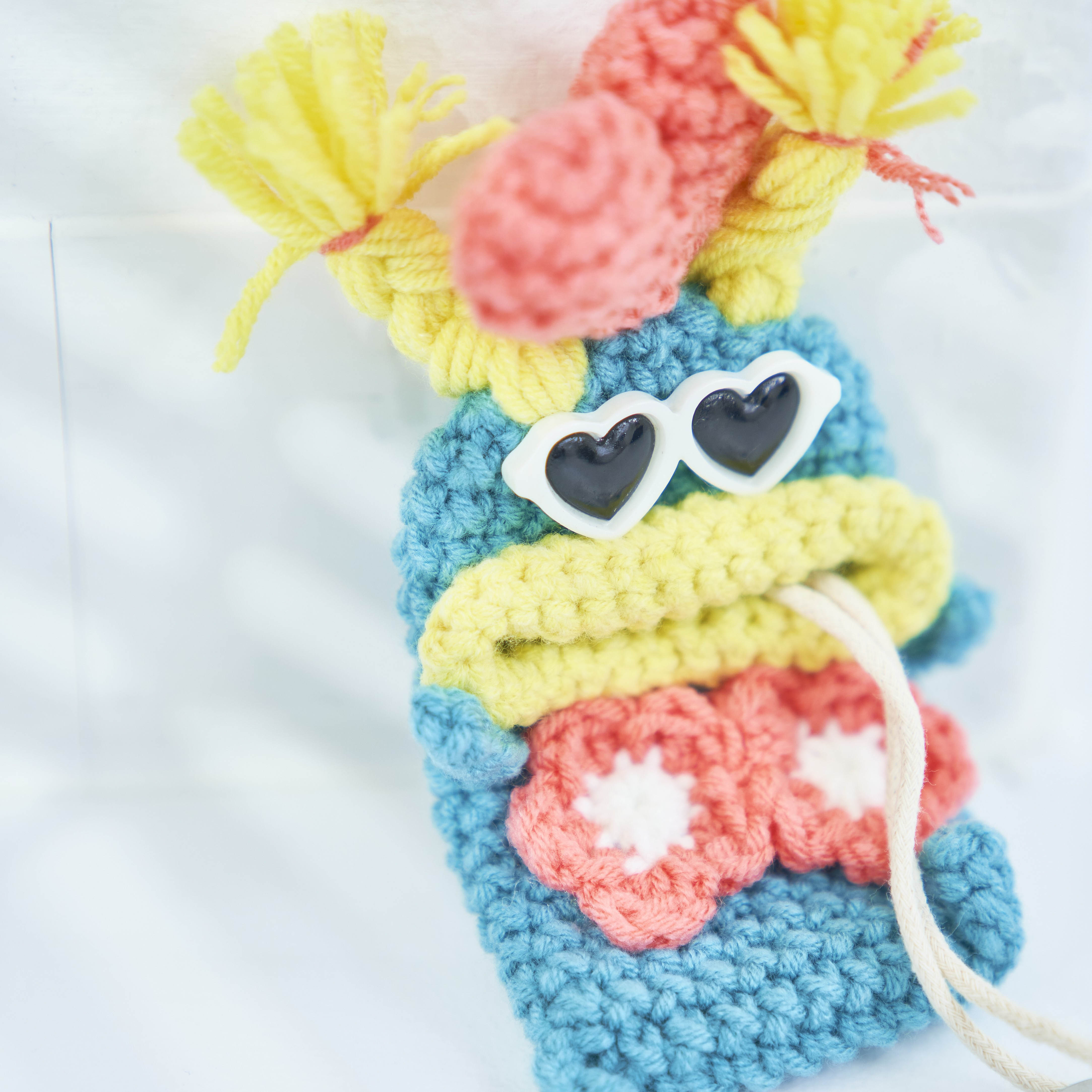 毛糸のキーケース《夏のバカンス》