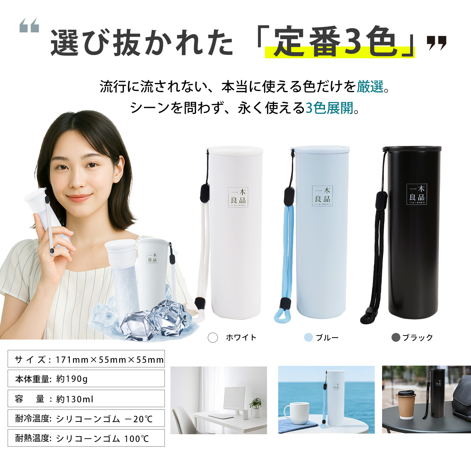 魔法瓶構造で冷たさ続くアイスパック