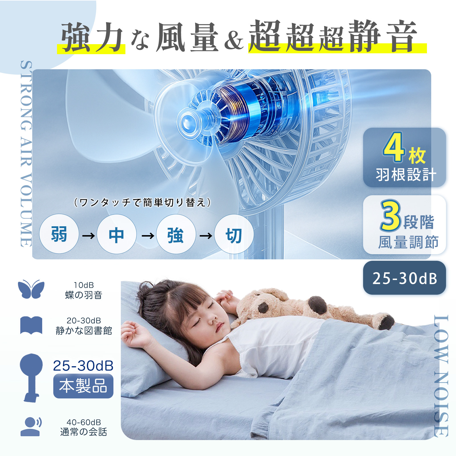 選べる5色 大容量ハンディファン＜ストラップ付き＞