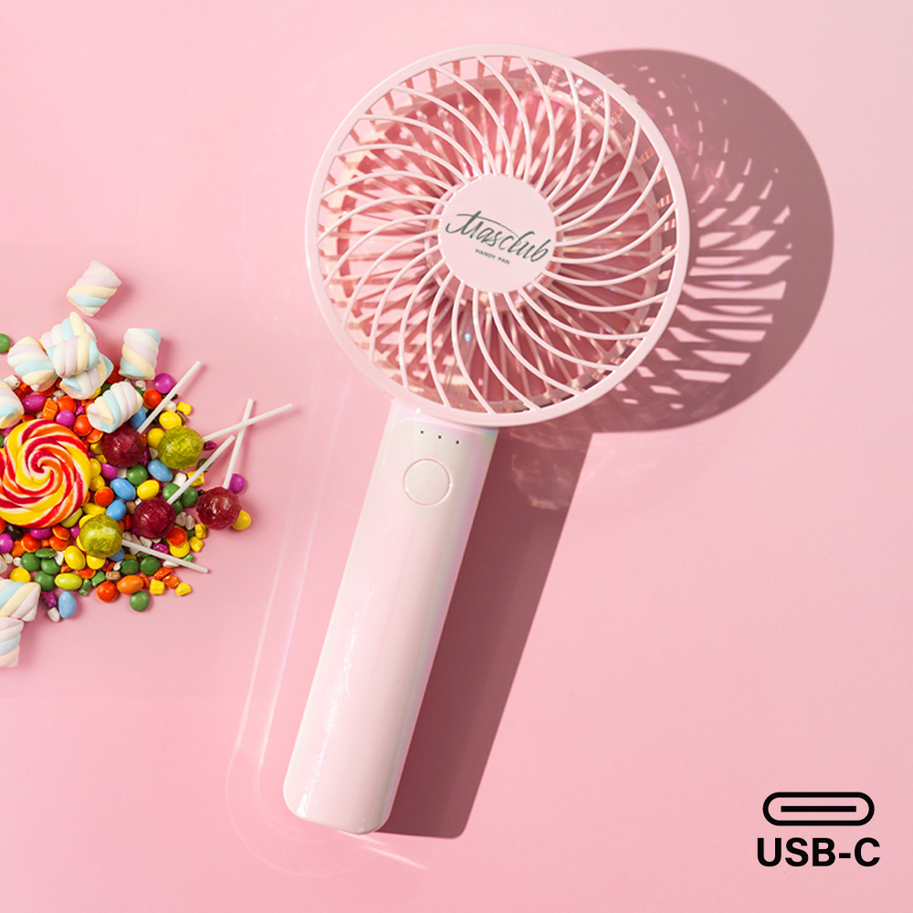 選べる5色 大容量ハンディファン＜ストラップ付き＞