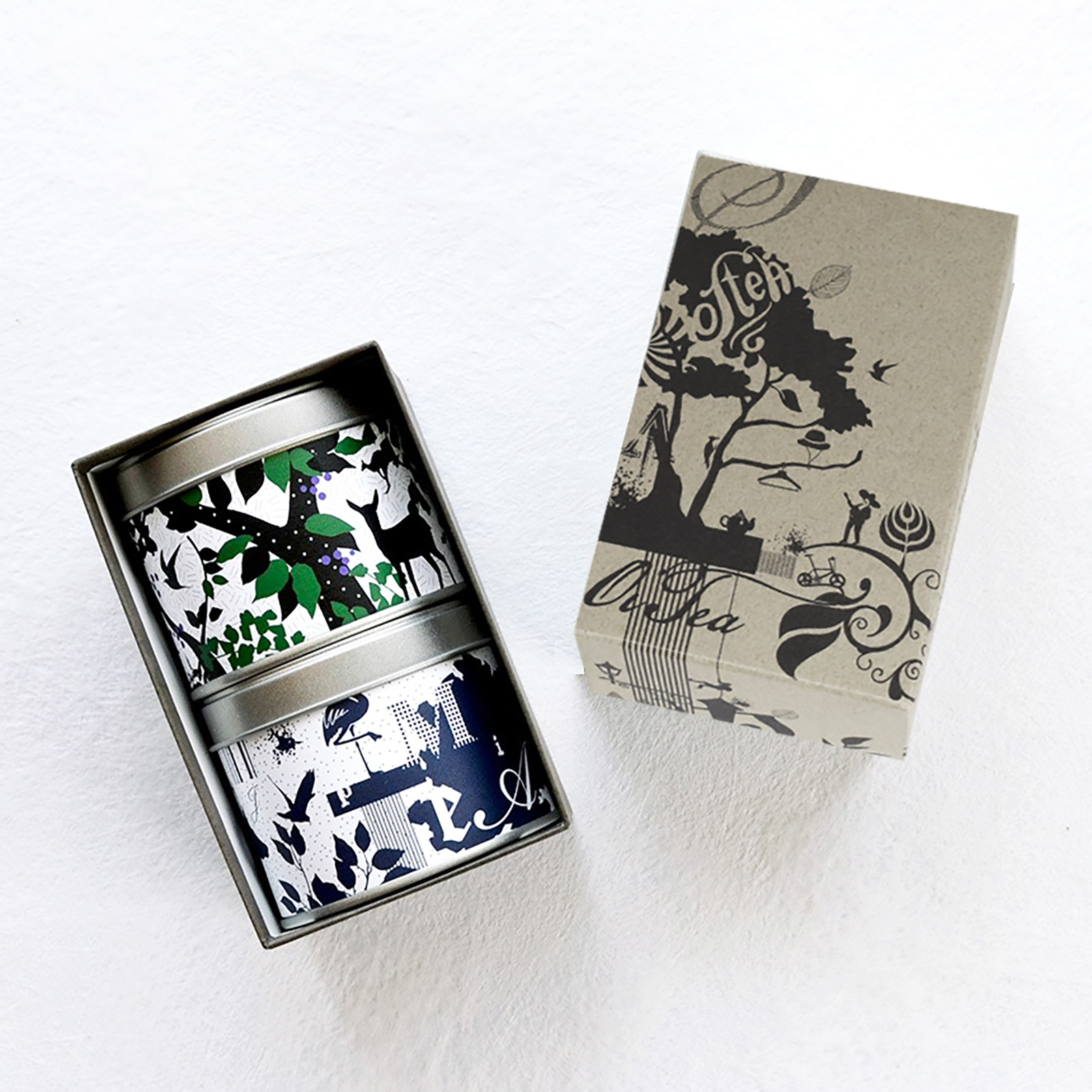 本格ティーバッグギフト 上級煎茶＆和紅茶 茶缶入り(TG-22B)