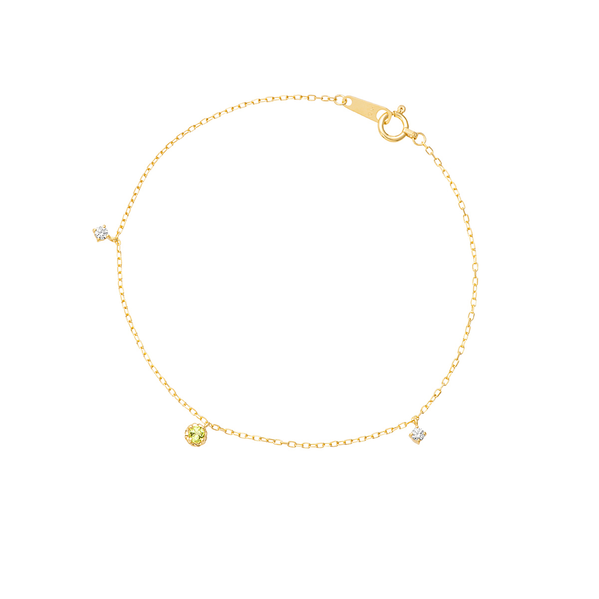 【名入れ】誕生石ブレスレット＆ブランドジュエリーポーチセット