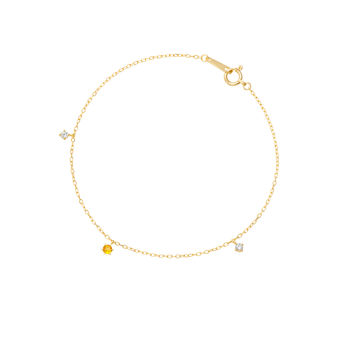 【名入れ】誕生石ブレスレット＆ブランドジュエリーポーチセット