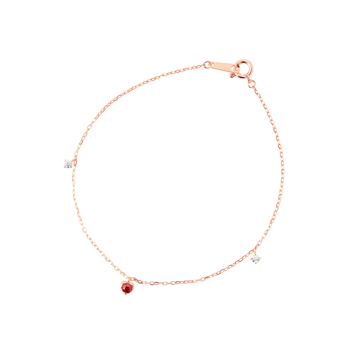 【名入れ】誕生石ブレスレット＆ブランドジュエリーポーチセット