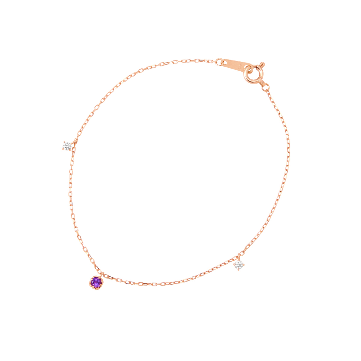 【名入れ】誕生石ブレスレット＆ブランドジュエリーポーチセット