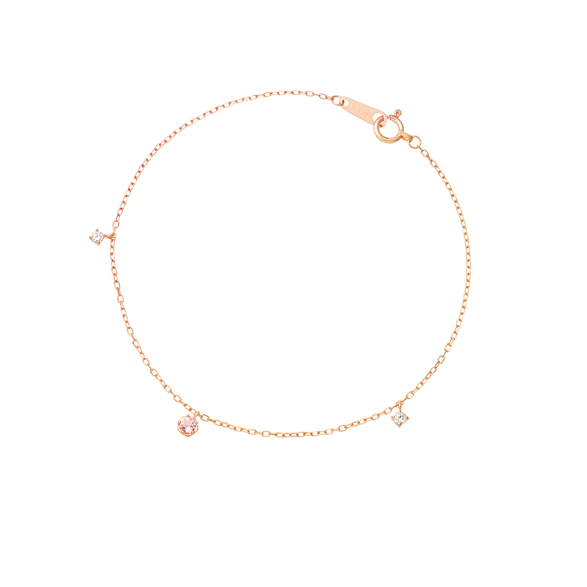 【名入れ】誕生石ブレスレット＆ブランドジュエリーポーチセット