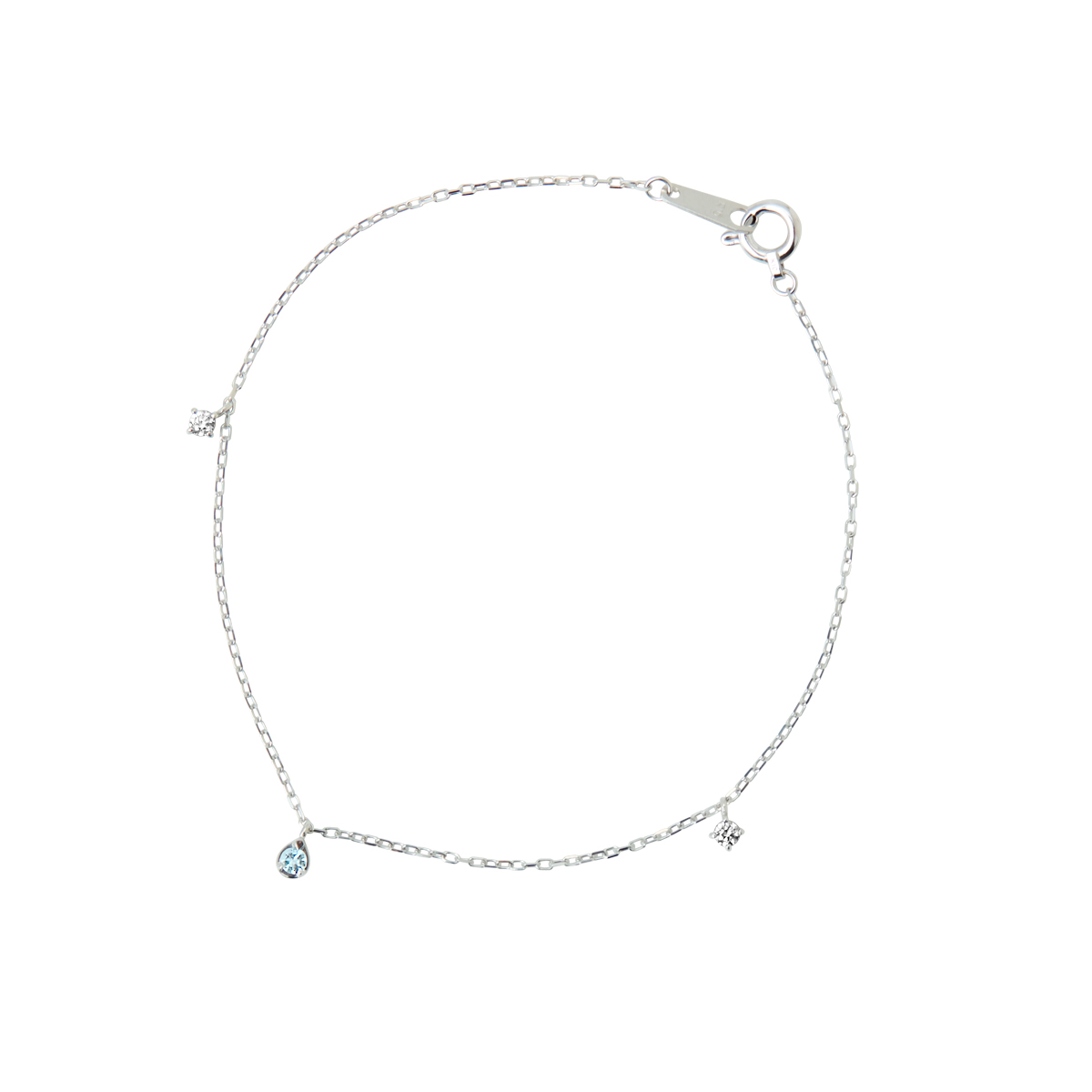 【名入れ】誕生石ブレスレット＆ブランドジュエリーポーチセット