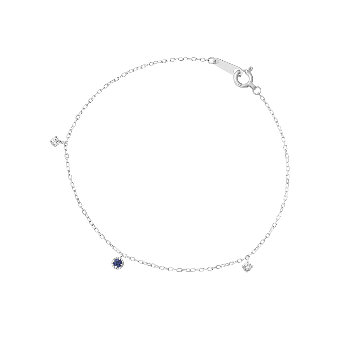 【名入れ】誕生石ブレスレット＆ブランドジュエリーポーチセット