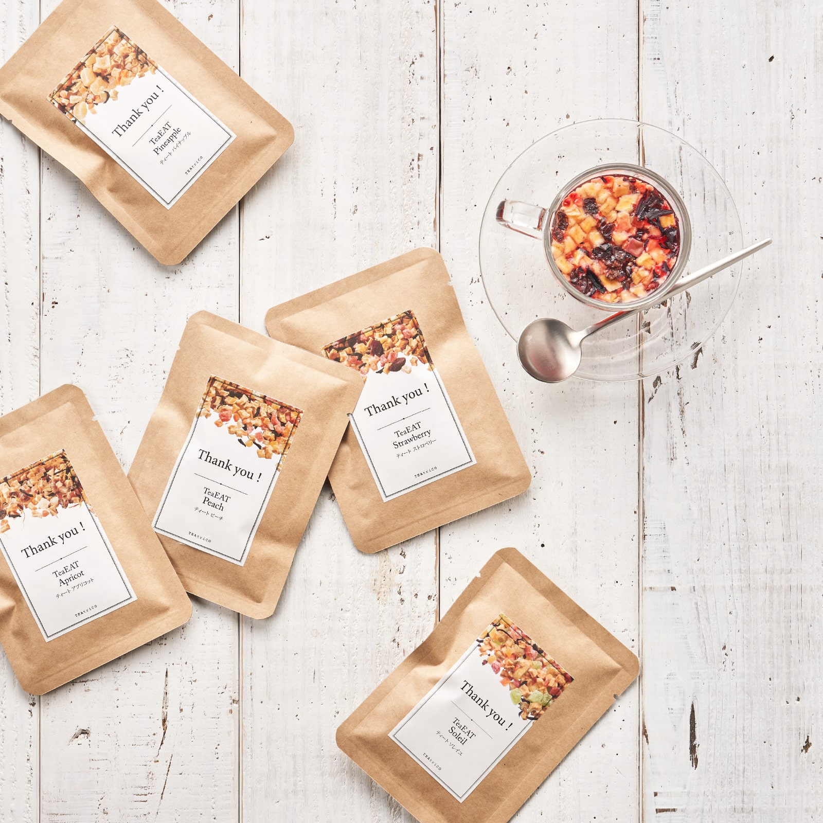 食べられるフルーツティー＆シンピュルテヘアオイルセット