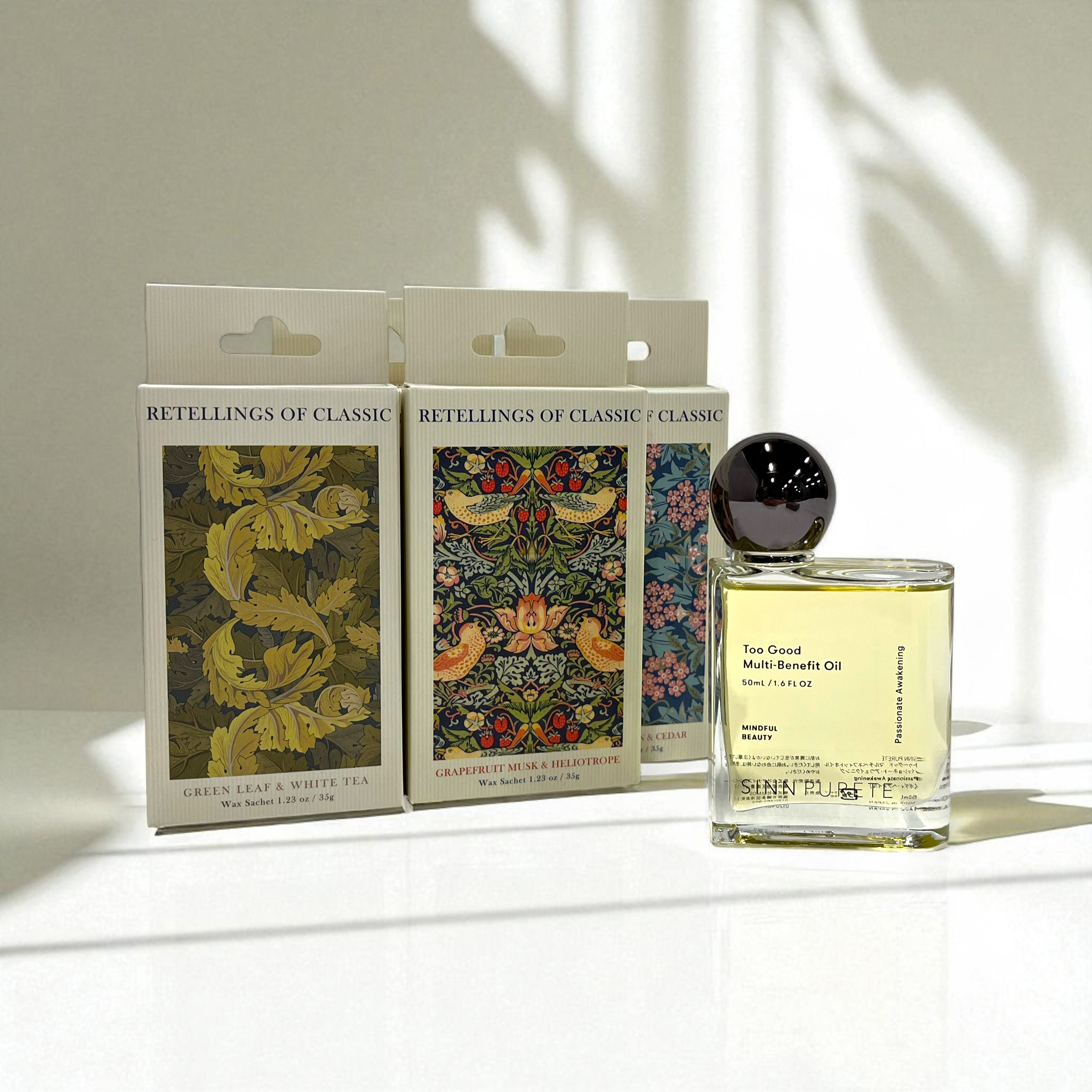 お友達が香り選べる】ワックスサシェ＆シンピュルテヘアオイルセット