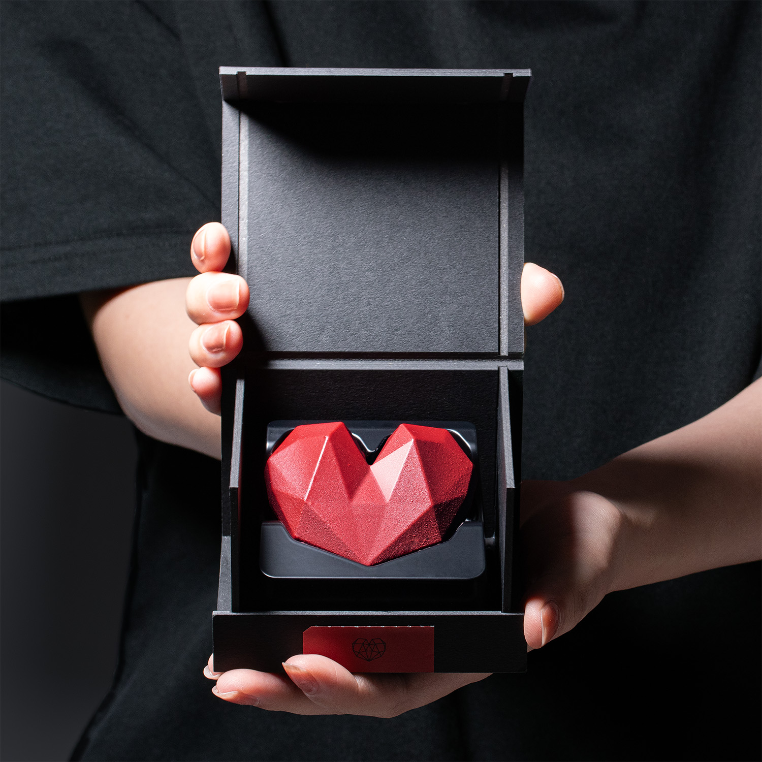 チョコスカルプチャー　ジュエル　ハート