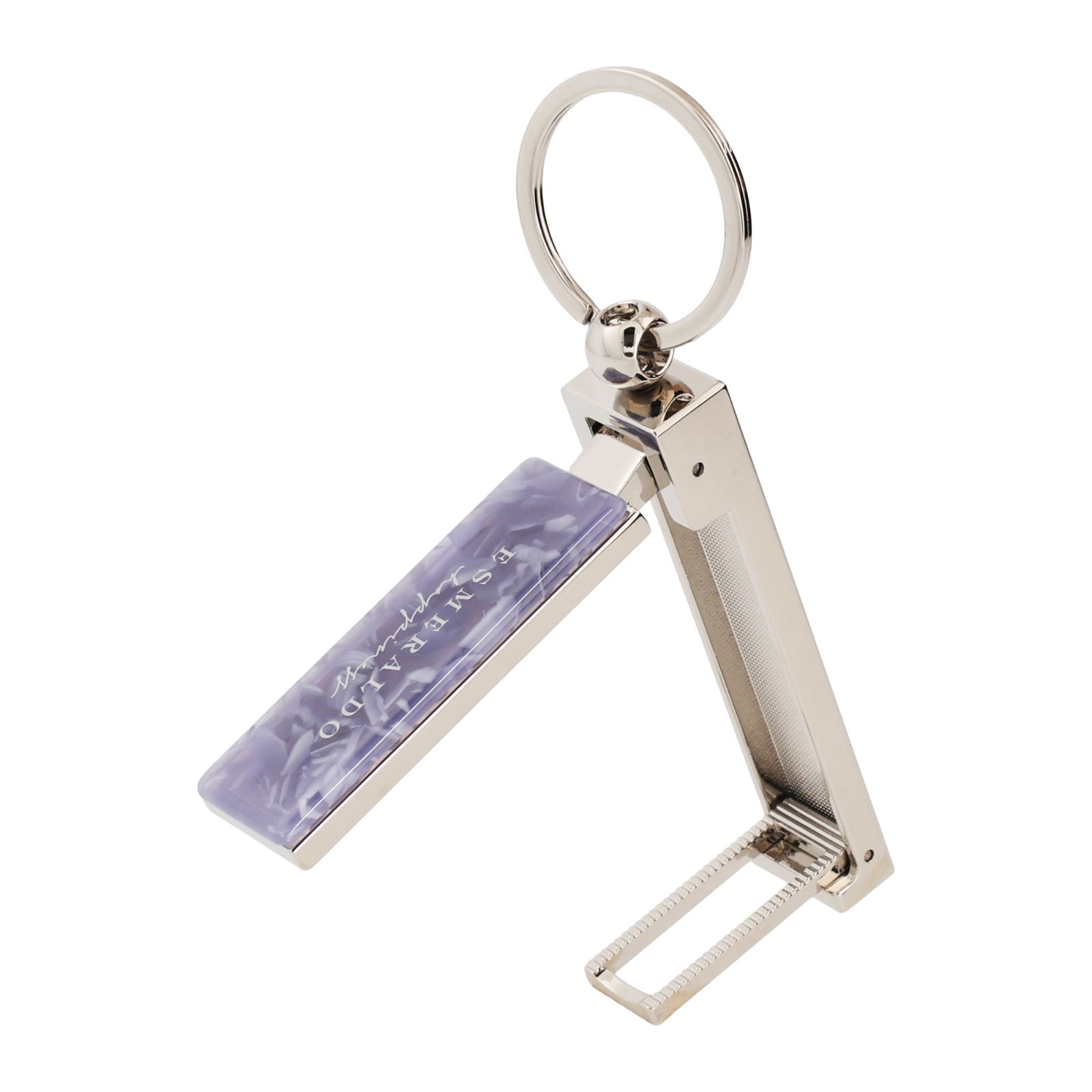 高見えデザインの2WAYキーホルダー（スマホ＆バッグスタンド）