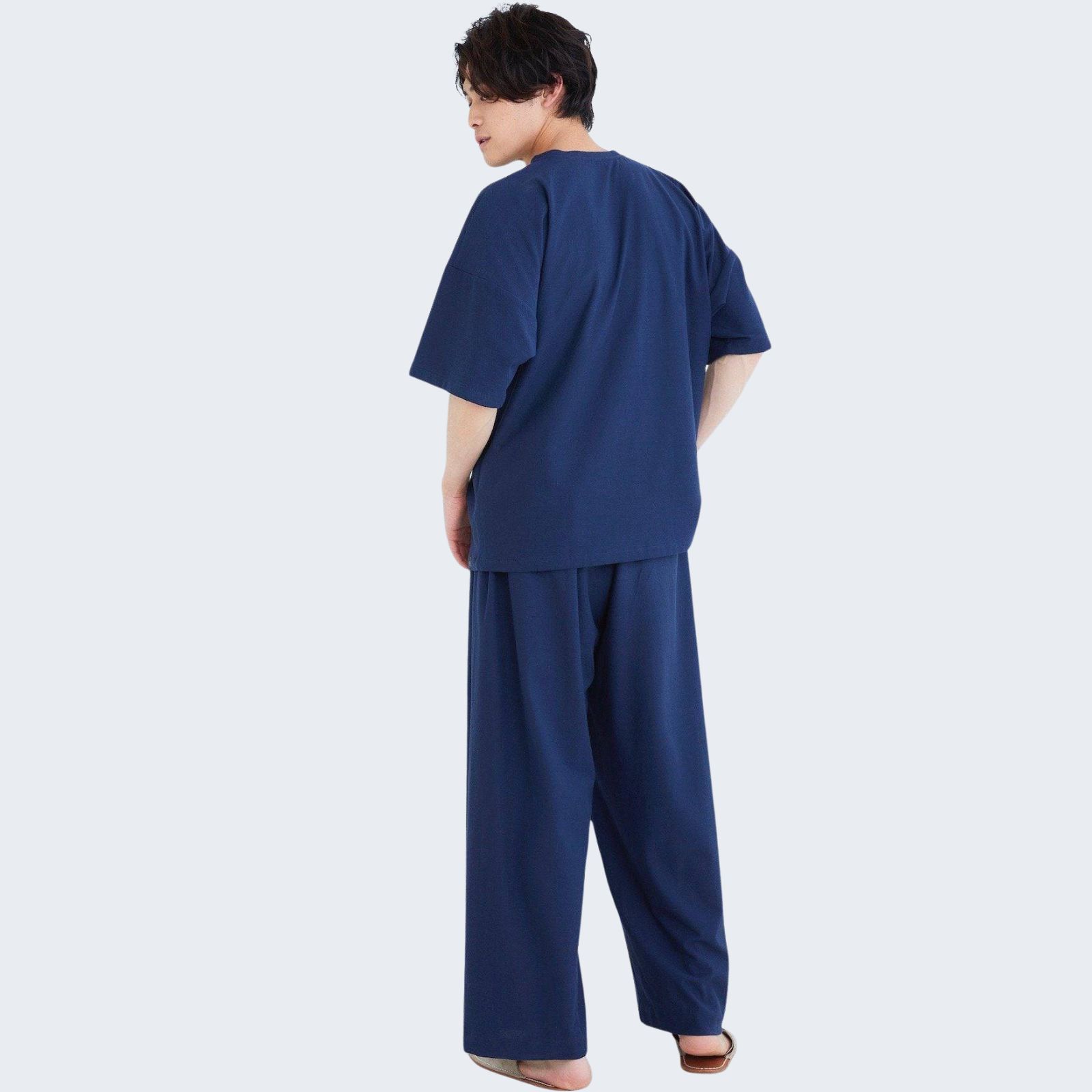 【セットアップ】 ロイヤル オーガニック コットン Tシャツ & ワイドパンツ