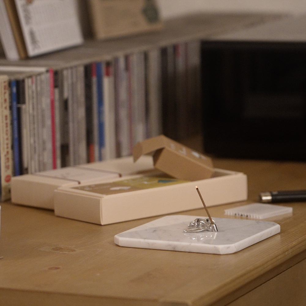 八分香と香立いおりセット　オリエンタル /香立 リーフ