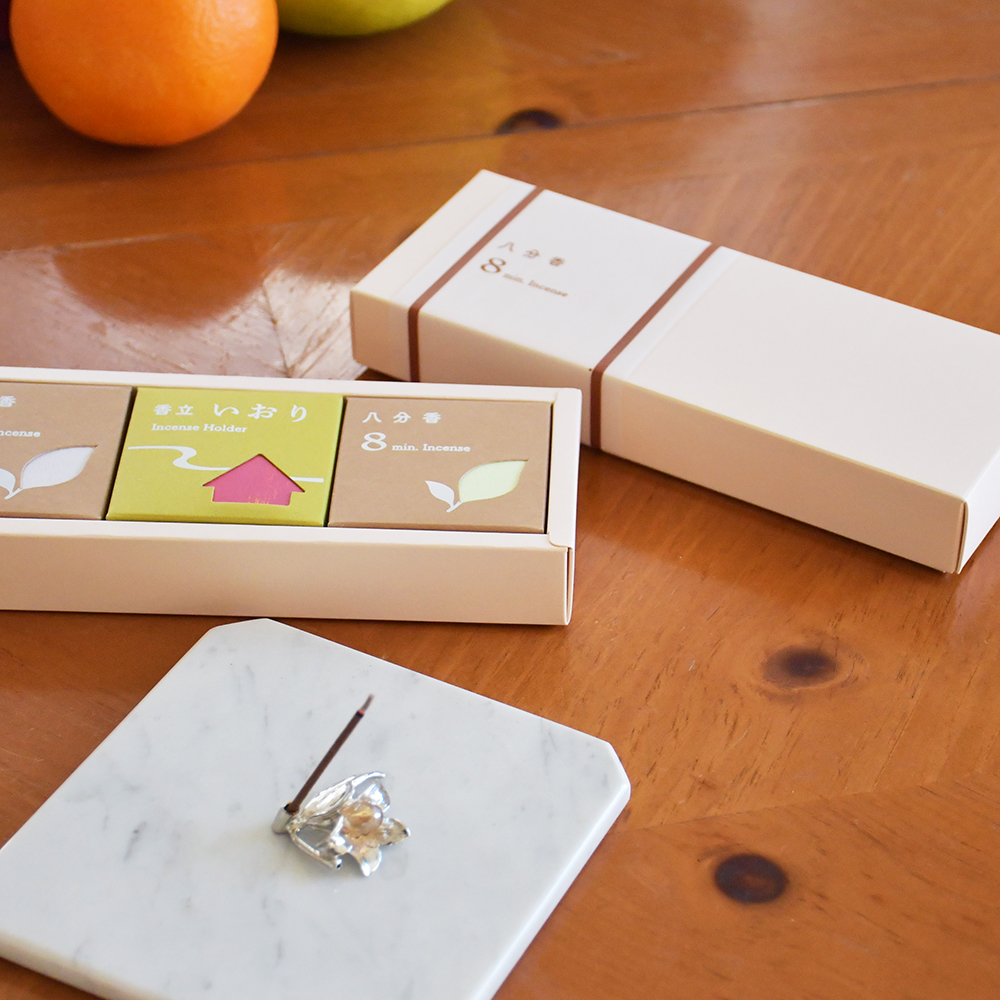 八分香と香立いおりセットハーブ/香立フルール・ド・リス