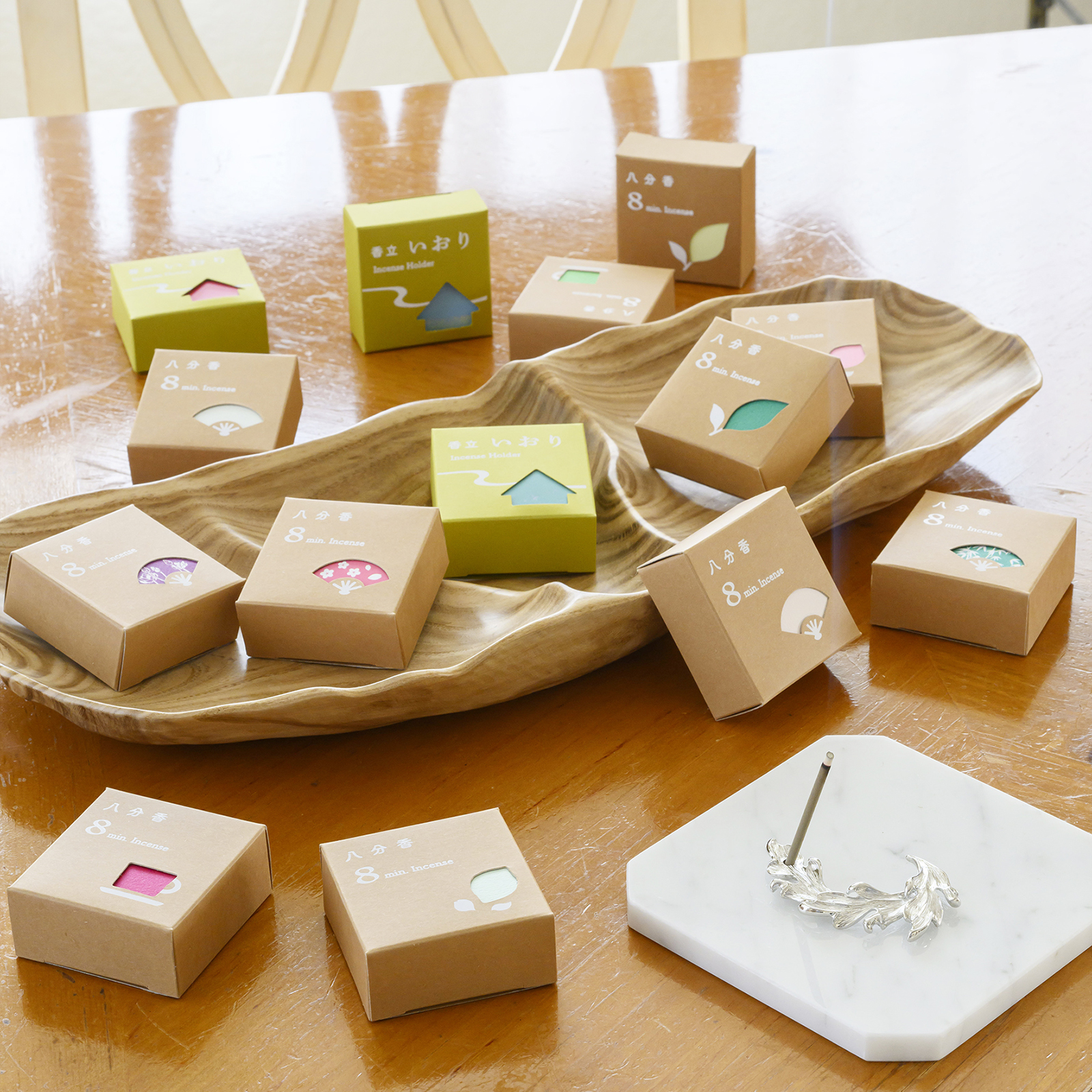 八分香と香立いおりセットハーブ/香立フルール・ド・リス