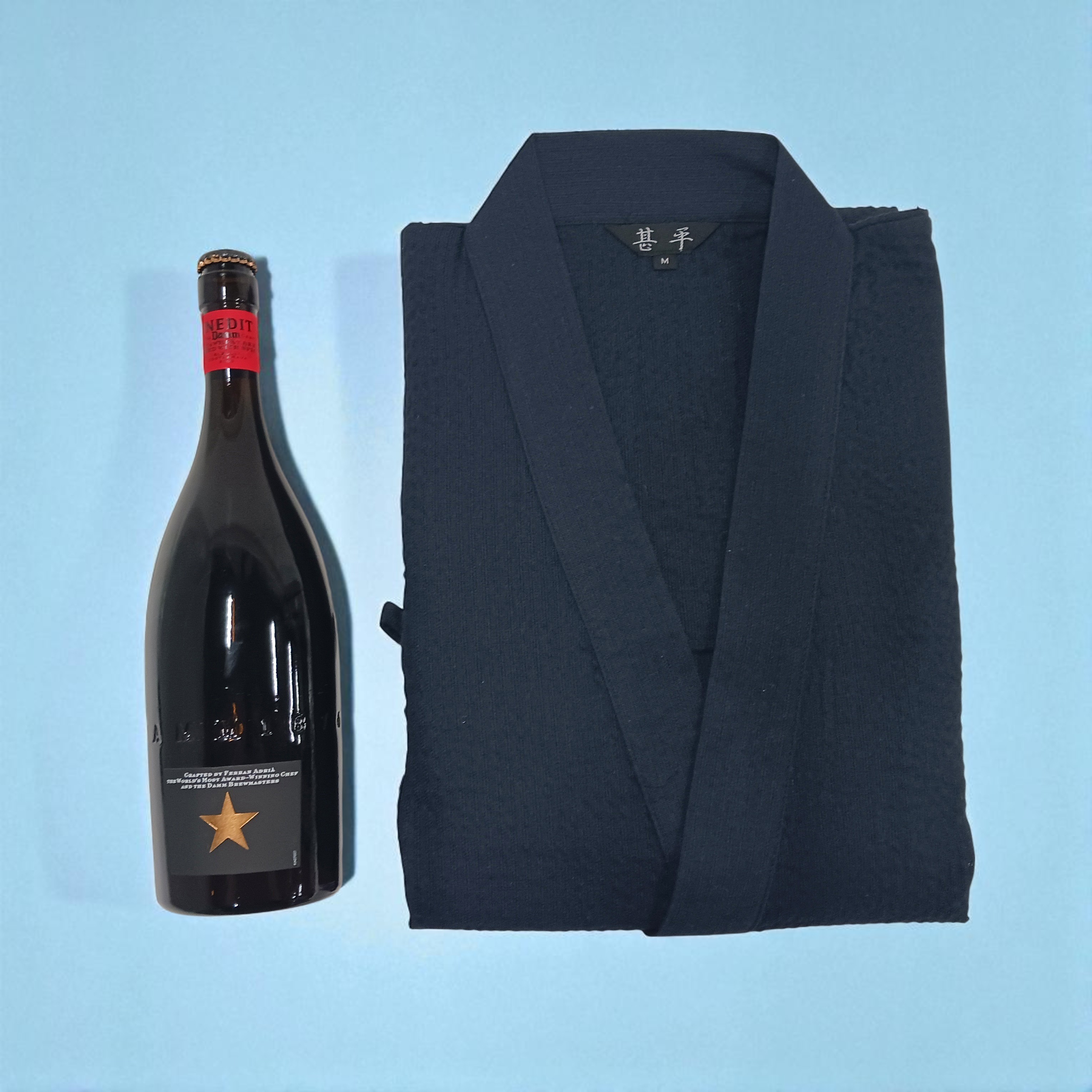 夏を風流に甚平とビールのセット