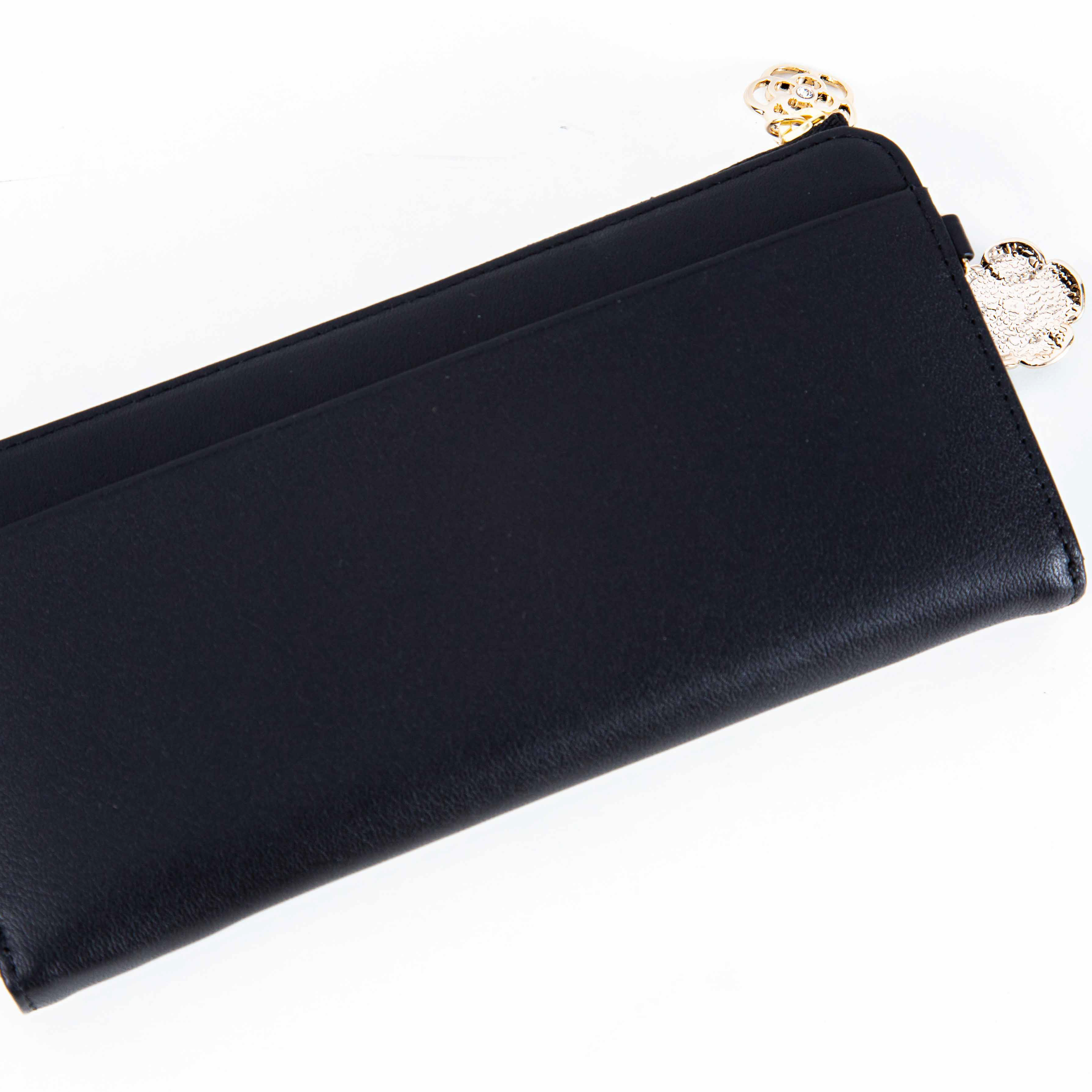 ワッフル Lファスナー長財布