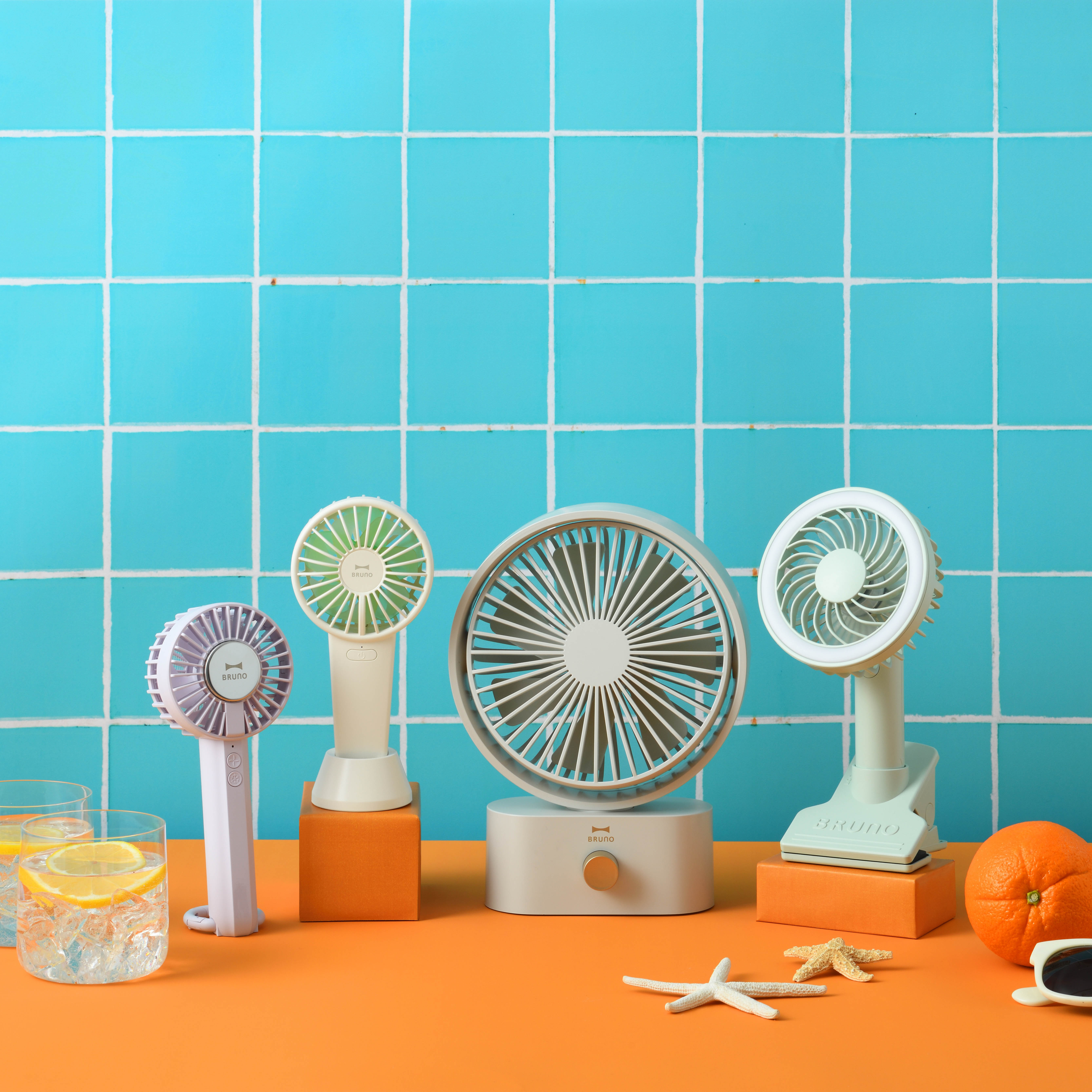 ポータブルクリップライトファン