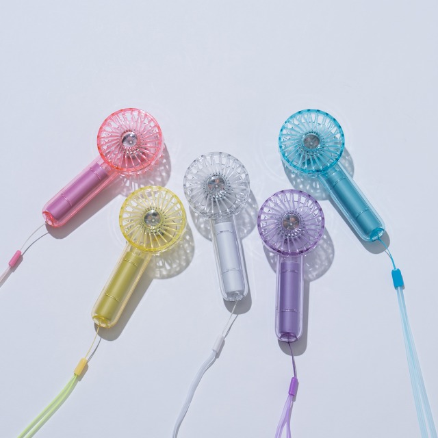 ミニクリアファン　LEDライト付き　LCAF002