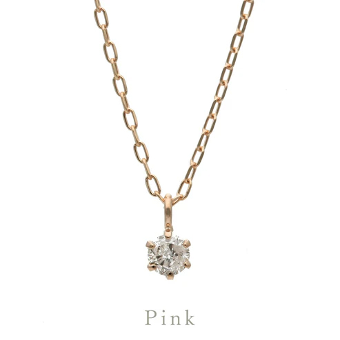 K10 ダイヤモンド0.05ct ネックレス/63-7895-7896-8028