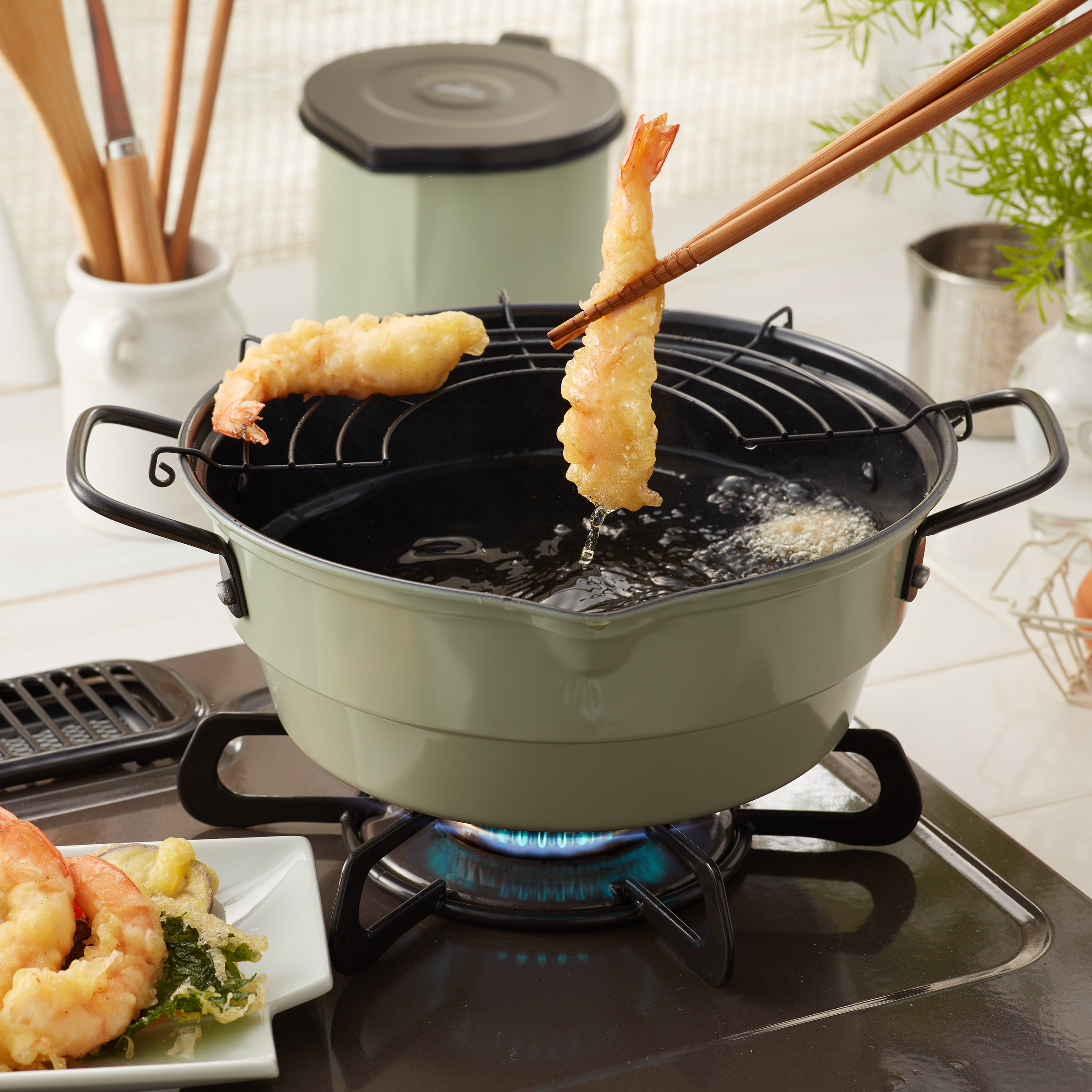 天ぷら鍋・オイルポットセット
