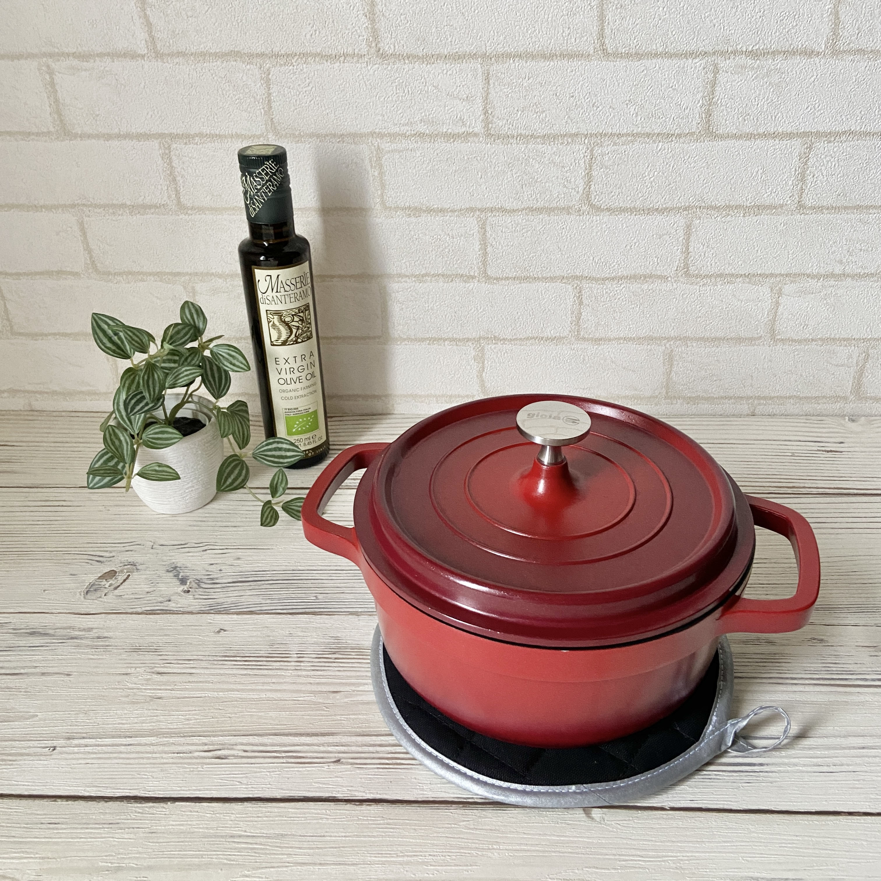 キャセロール20cm・鍋敷きセット