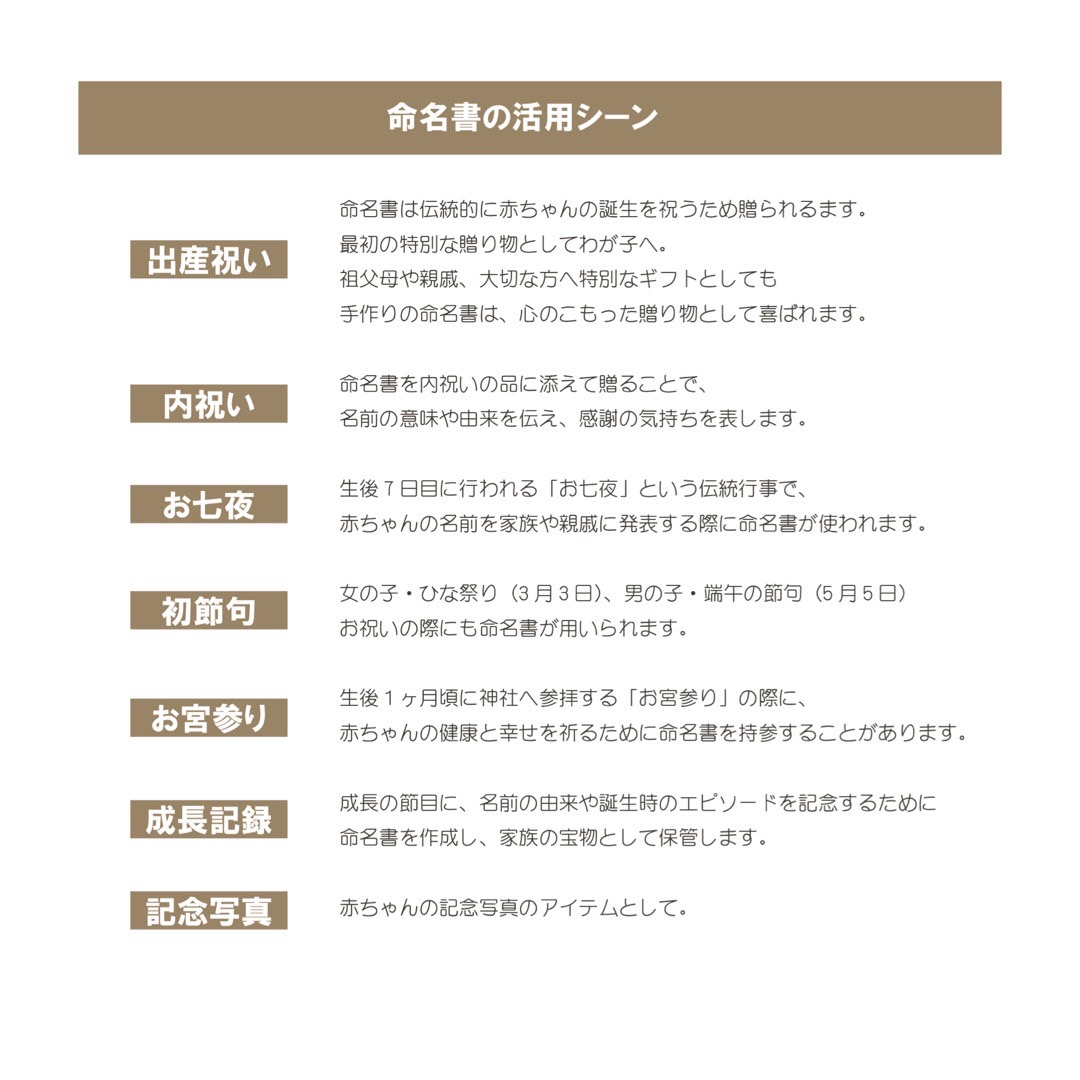 男の子命名書【名入れ】
