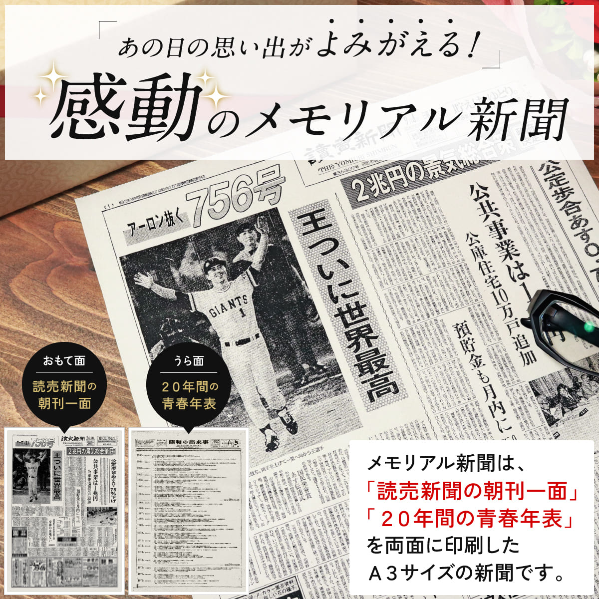 生まれた日のメモリアル新聞付き 名入れ梅酒【720ml】