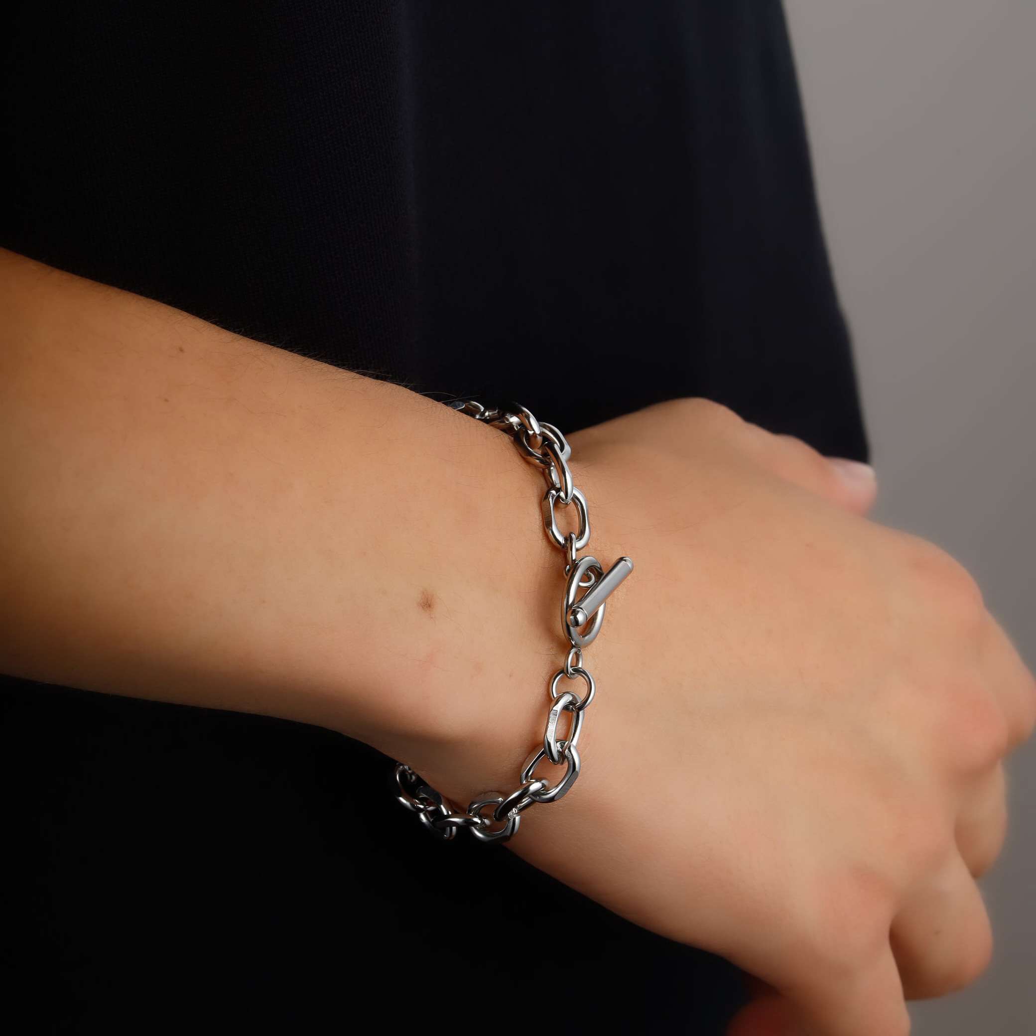 【ペアセット/ギフトBOX付】チェーンブレスレット