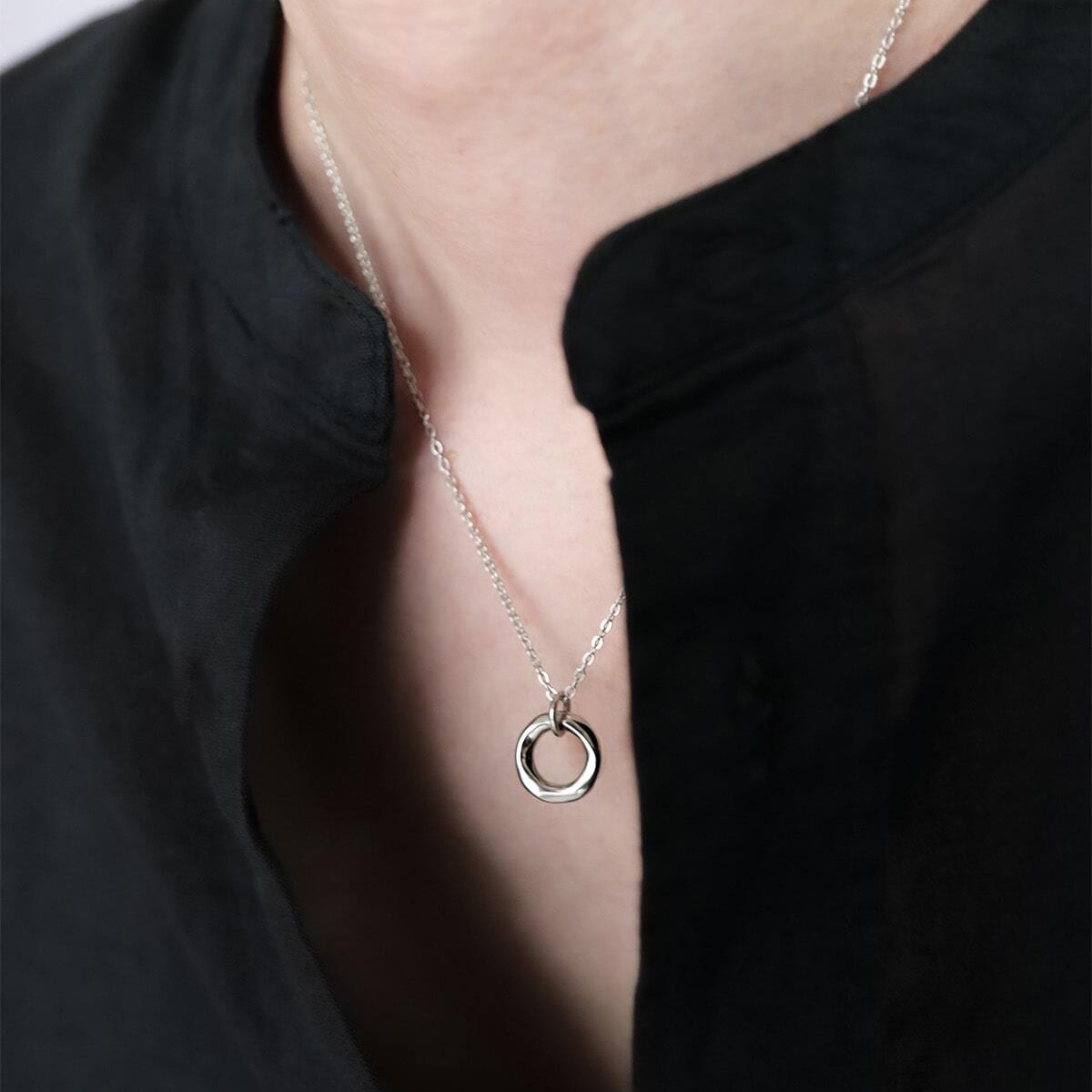 【ペアセット/ギフトBOX付】ラウンドネックレス