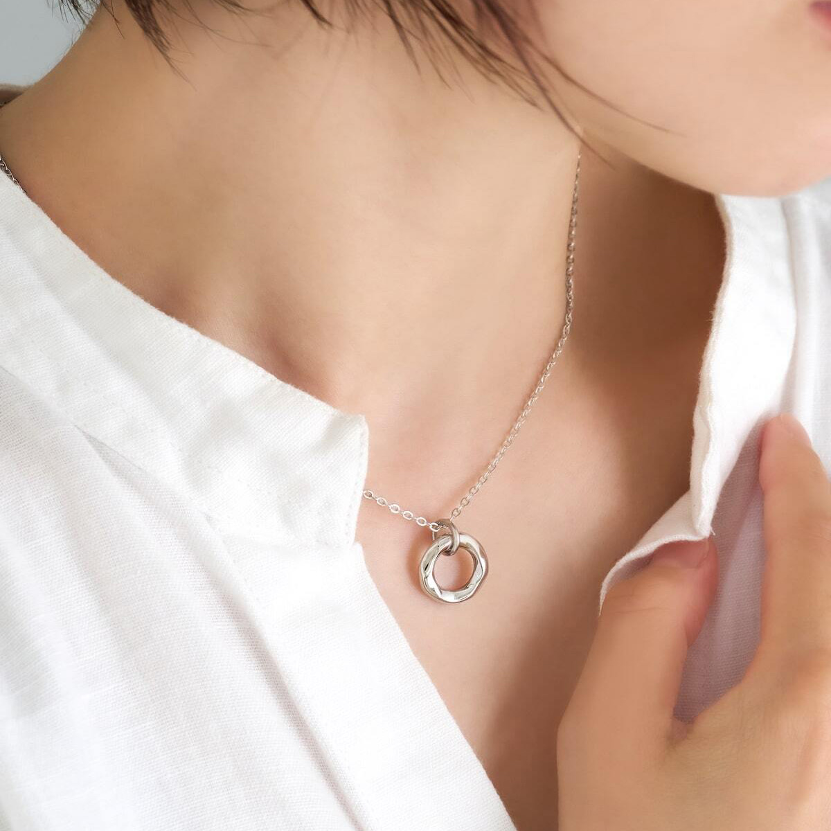 【ペアセット/ギフトBOX付】ラウンドネックレス