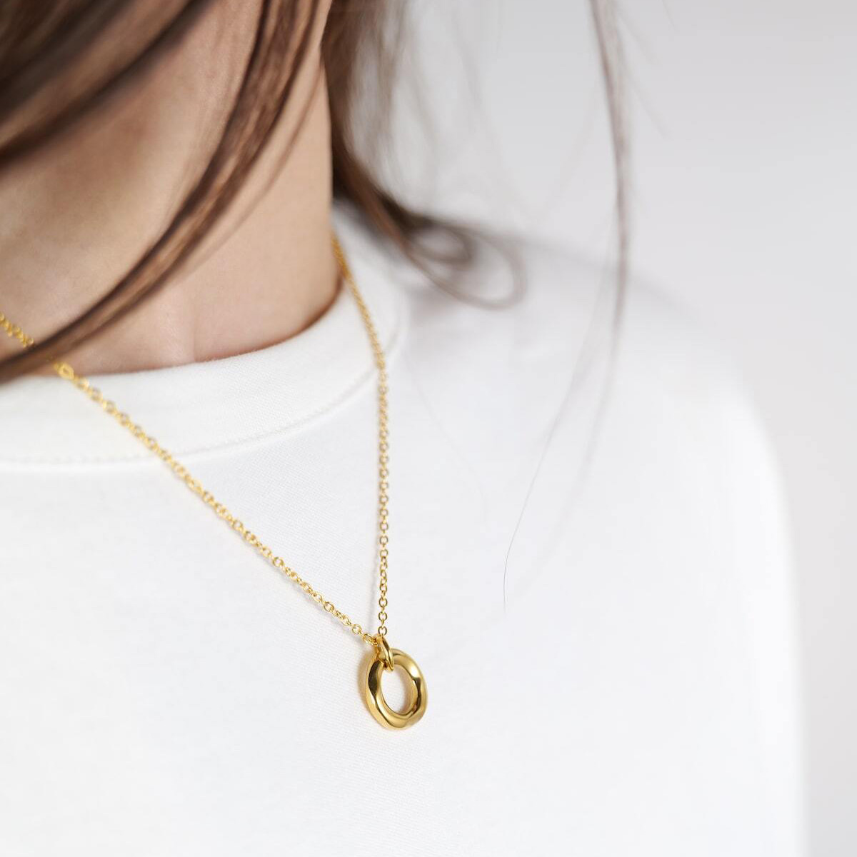 【ペアセット/ギフトBOX付】ラウンドネックレス