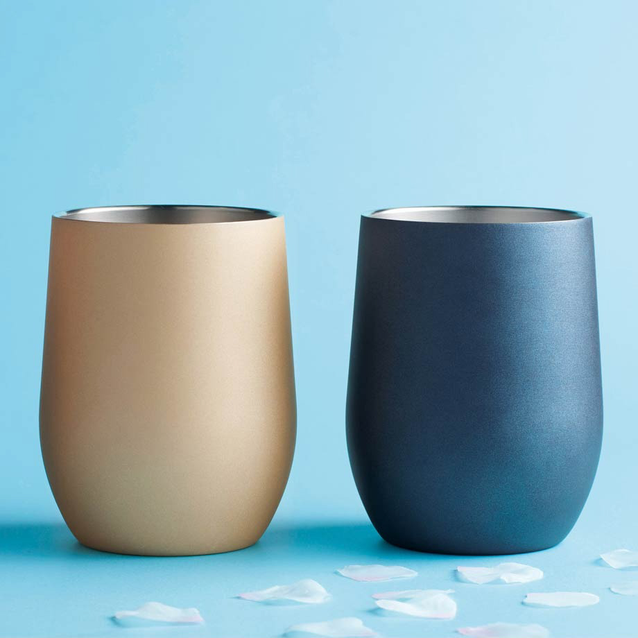 【イニシャル名入れ無料】ペア真空ステンレスサーモタンブラー