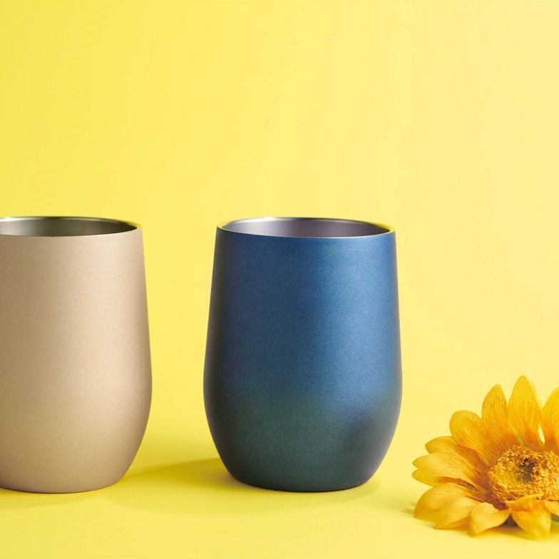 【イニシャル名入れ無料】ペア真空ステンレスサーモタンブラー