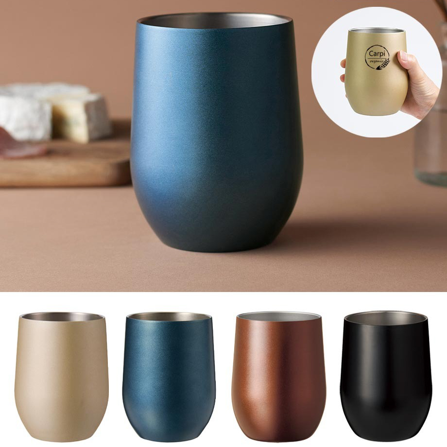 【イニシャル名入れ無料】ペア真空ステンレスサーモタンブラー