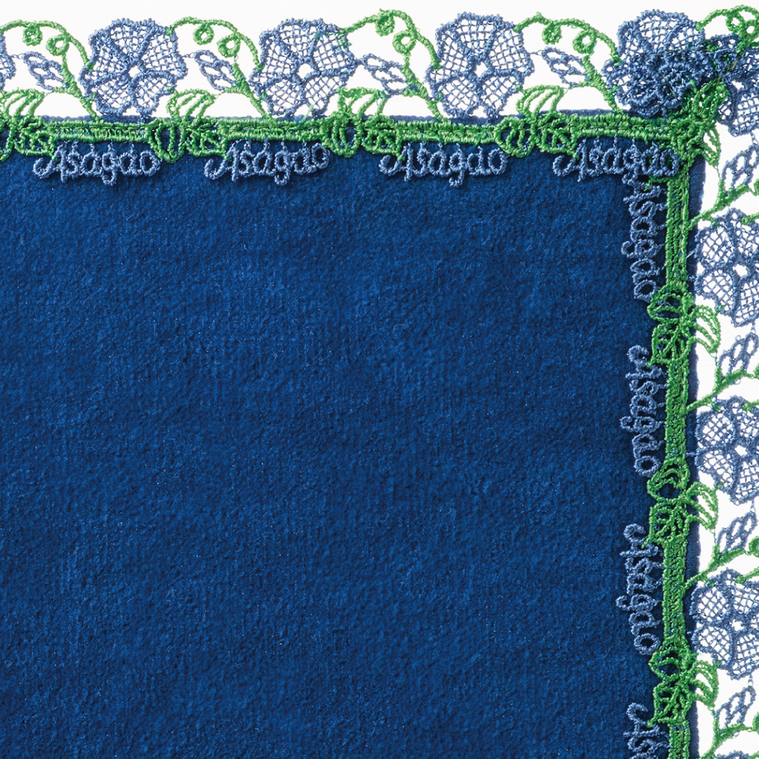 【名入れ/BOX付き】シーズンタオルハンカチ＜朝顔＞