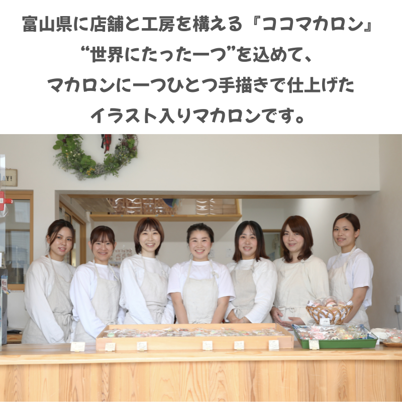 【名入れ・メッセージ】動物マカロン 6個入り