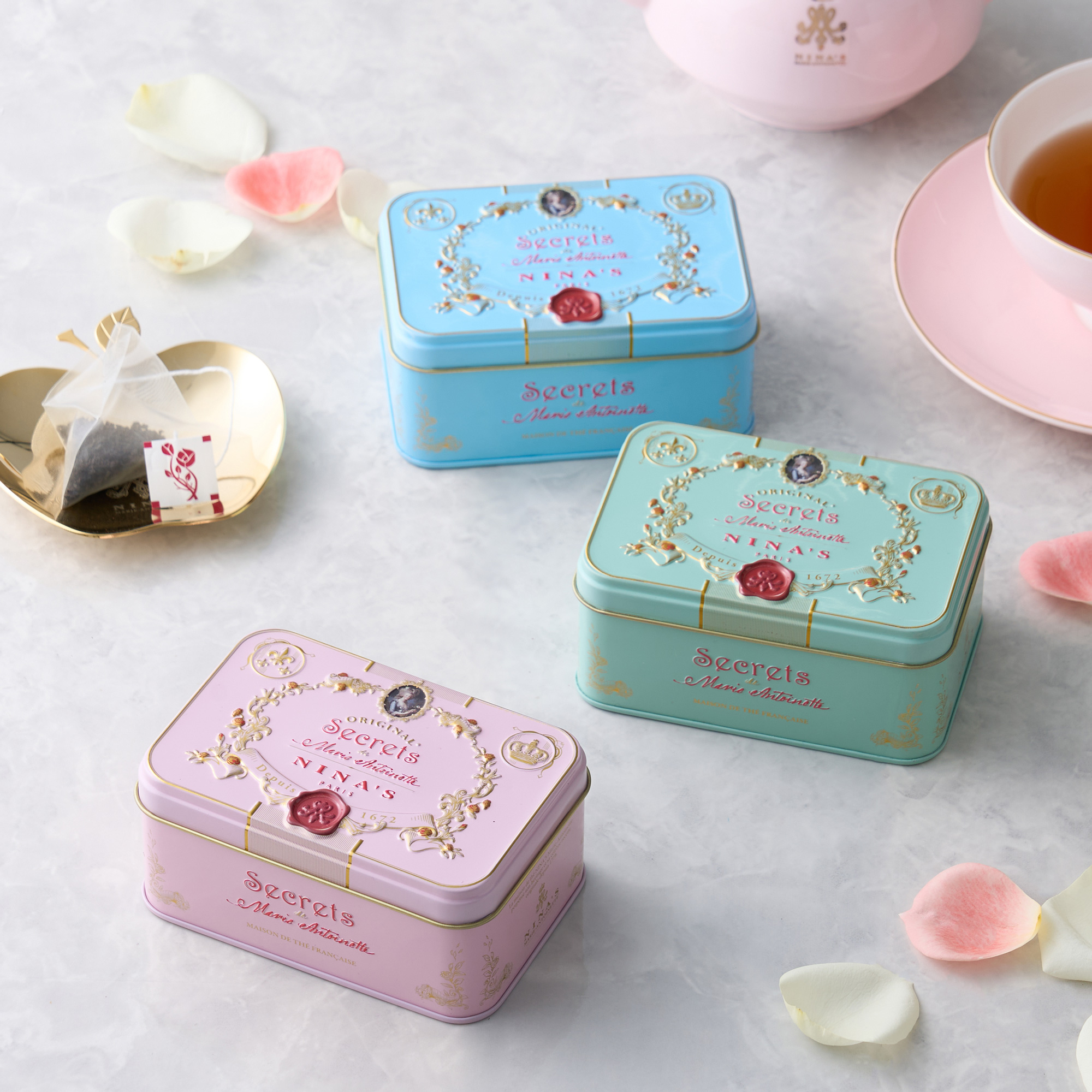 NINA’S(ニナス) 3色から選べるティーバッグ缶