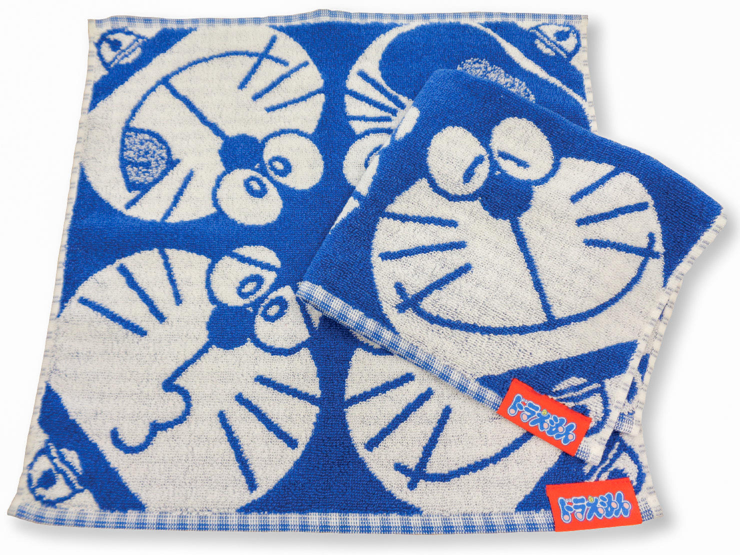 ドラえもん ギンガム ハンドタオル 1枚 | DORAEMON（ドラえもん