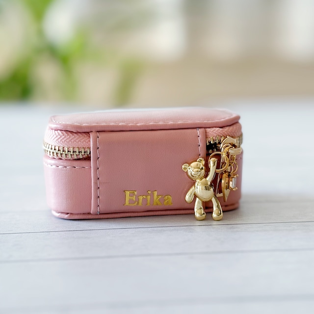 【名入れ】COMPACT JEWELRY box （テディベアラッキーチャーム付き）