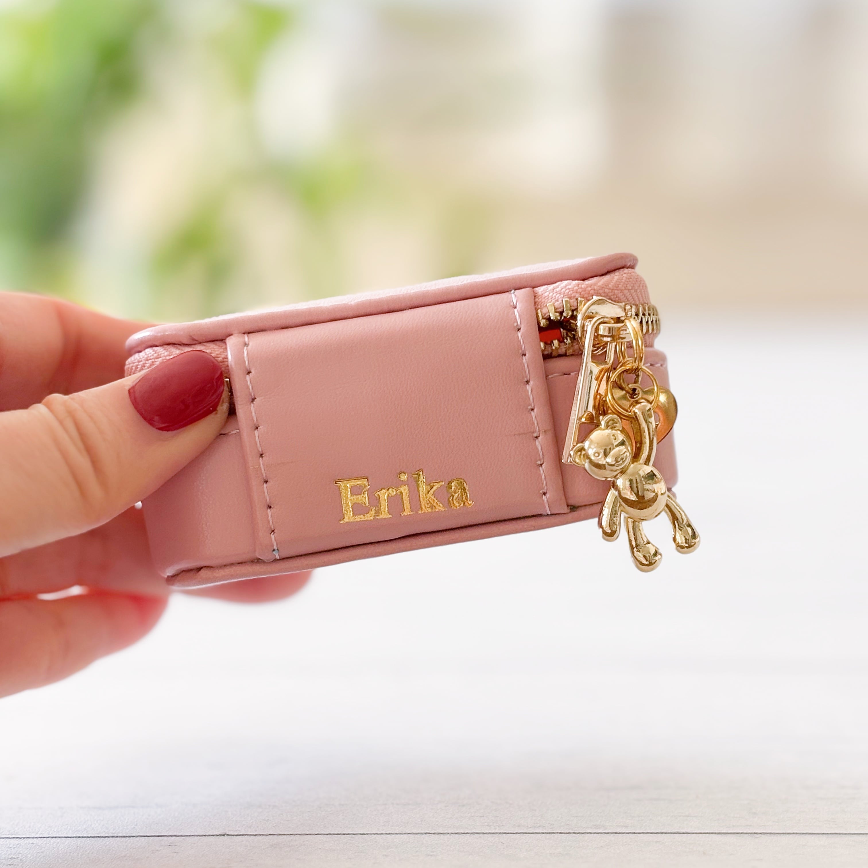 【名入れ】COMPACT JEWELRY box （テディベアラッキーチャーム付き）