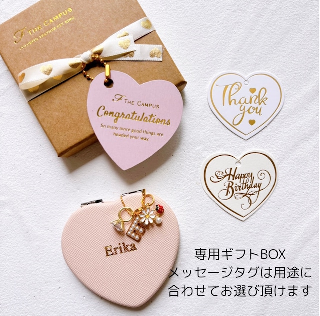 【名入れ】Colorful Heart Mirror（オーダーメイドコンパクトミラー）