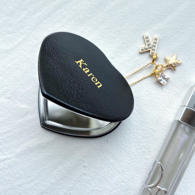 【名入れ】Colorful Heart Mirror（オーダーメイドコンパクトミラー）