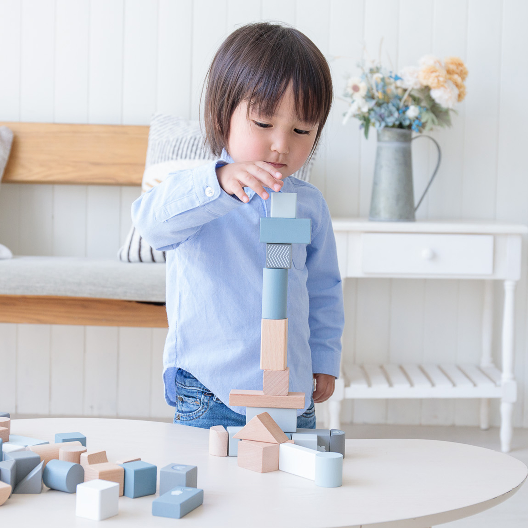 ウドゥンブロックス 50pcs 知育玩具