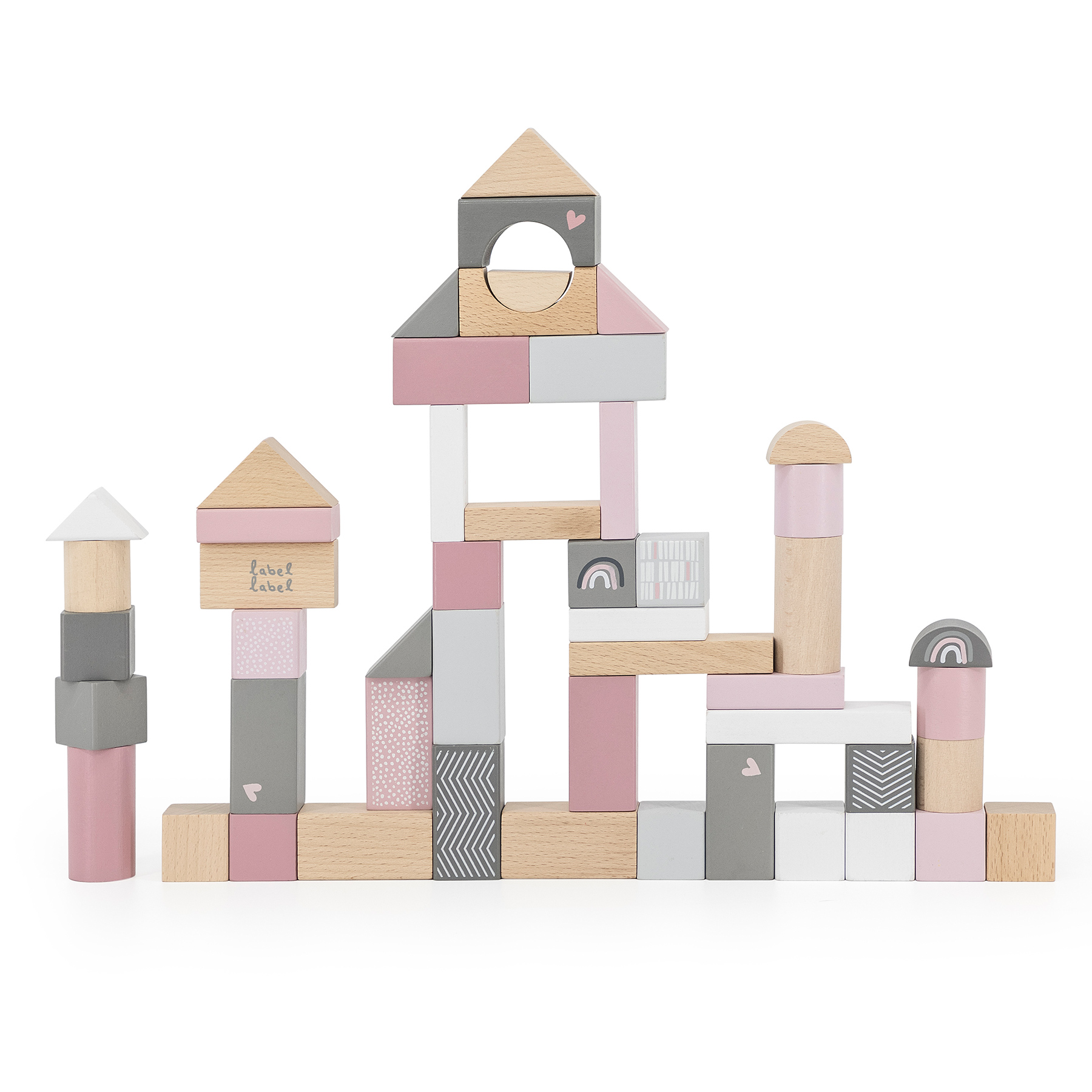 ウドゥンブロックス 50pcs 知育玩具