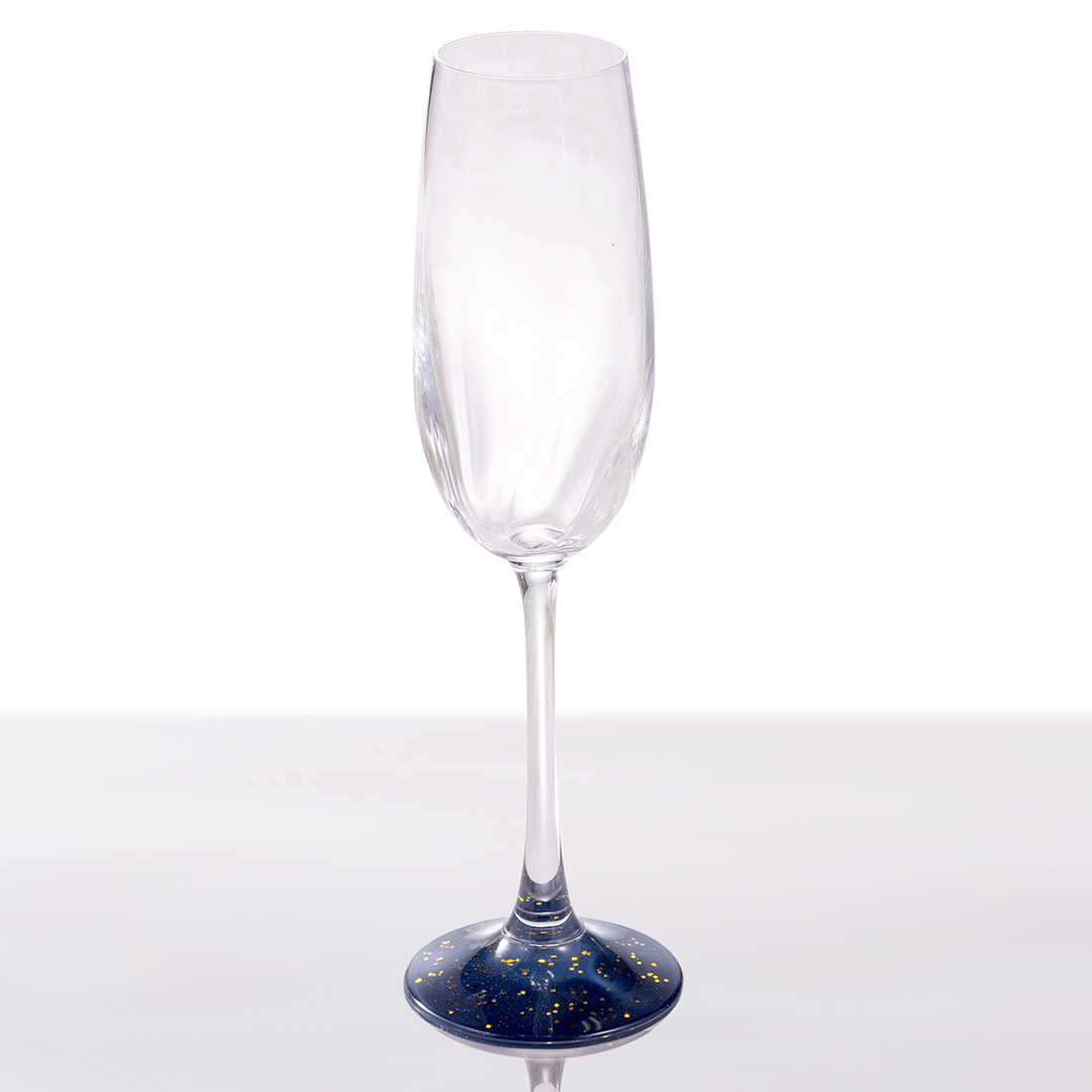 名入れ　蒔絵シャンパンフルートグラス　ペア