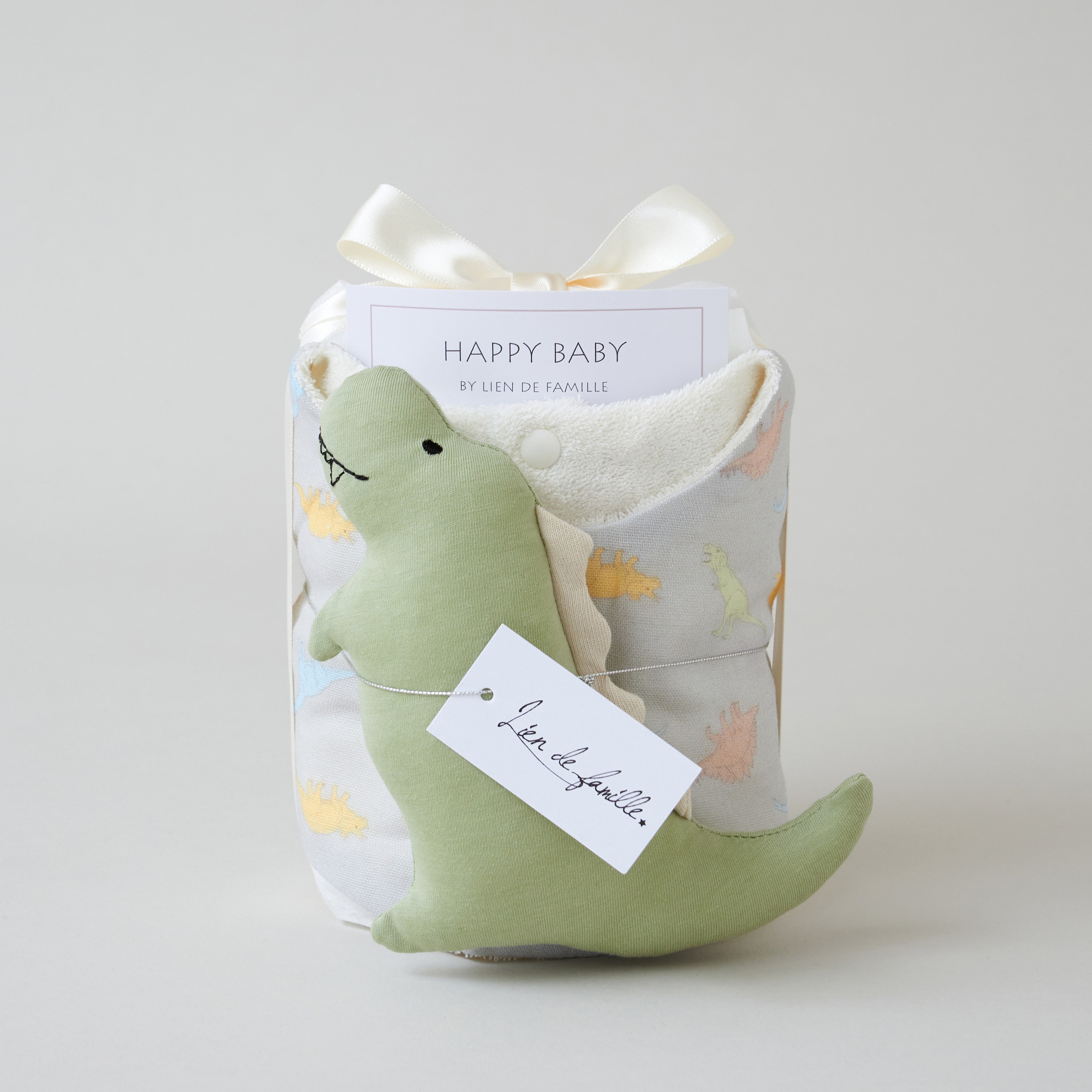 オリジナル柄スタイとラトルのベビーケーキ