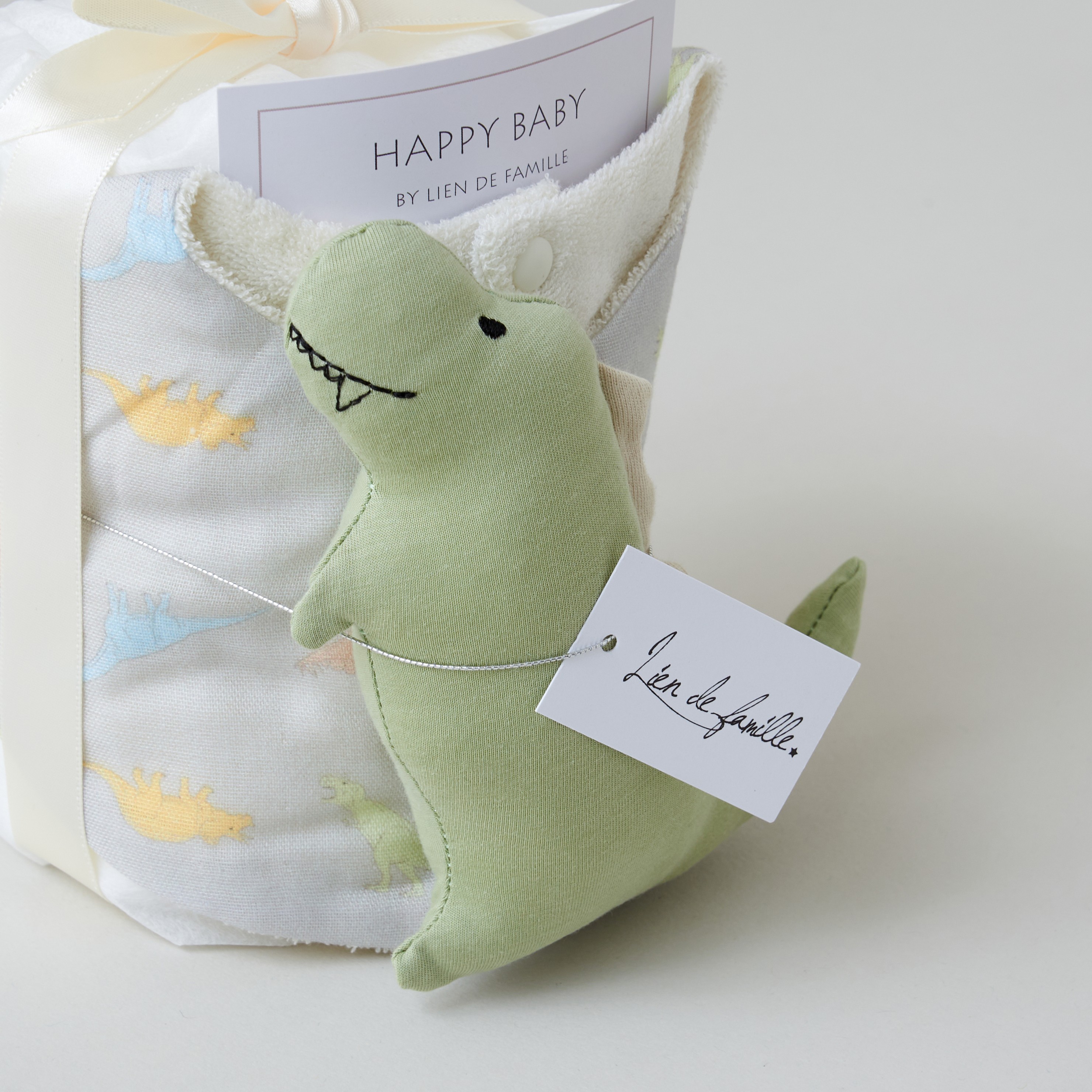 オリジナル柄スタイとラトルのベビーケーキ